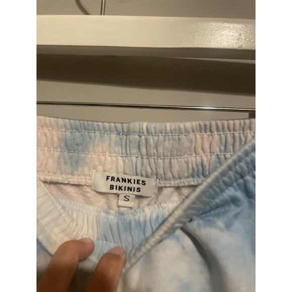 Frankies Bikinis set Cropped XS Hoodie Pullover Tie-Dye And Size Small Joggers - Picture 10 of 13